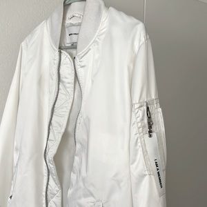 All White Members Only Jacket